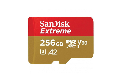 Карта памяти microSDXC UHS-I U3 SANDISK Extreme 256 ГБ SDSQXA1-256G-GN6MA