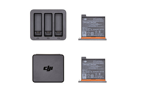 Комплект из зарядного хаба и двух аккумуляторов для DJI Osmo Action (part3)