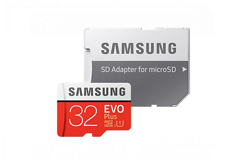 Карта памяти Samsung microSDXC EVO Plus 32GB 90MB/s + SD adapter
