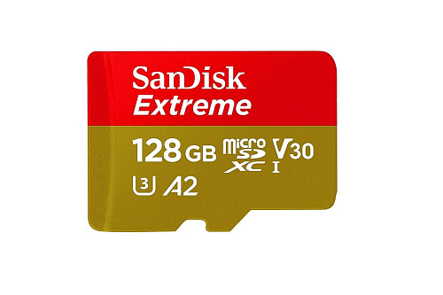 Карта памяти microSDXC UHS-I U3 SANDISK Extreme 128 ГБ SDSQXA1-128G-GN6MA